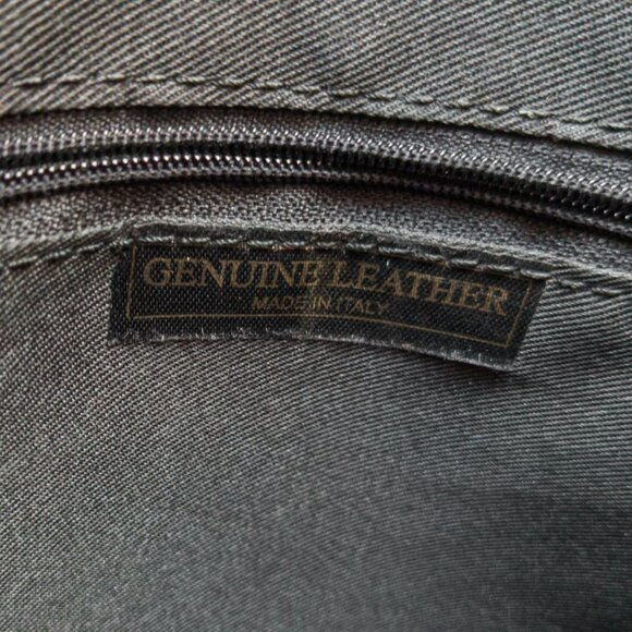 Italian Croc-Embossed Leather Tote / Crossbody — Made in Italy, Pristine - Picture 10 of 10